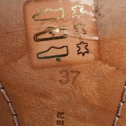 Pre Owned Sophia Webster Multicolor Leather Lilico Sequin Flower Embellished Ankle Strap Open Toe Sandals Size 37