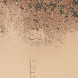 Pre Owned Sophia Webster Black Leather Butterfly Embellished  Sandals Size 38