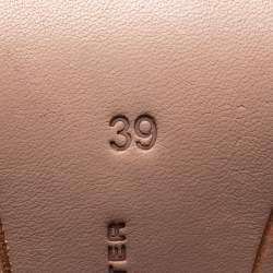 Pre Owned Sophia Webster White/Black Checkered Leather Poppy Sandals Size 39