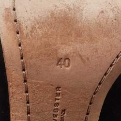 Pre Owned Sophia Webster Black/Gold Leather and Suede Electra Ankle Strap Pumps Size 40