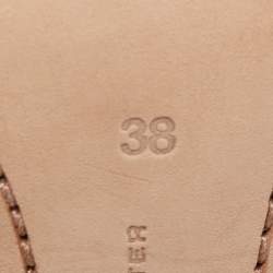 Pre Owned Sophia Webster Multicolor Leather Ankle Strap Sandals Size 38