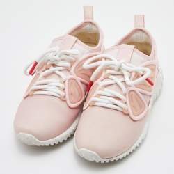Sophia Webster Pink Rubber and Neoprene Chiara Low Top Sneakers Size 36