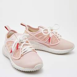 Sophia Webster Pink Rubber and Neoprene Chiara Low Top Sneakers Size 36