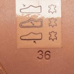 Pre Owned Sophia Webster Tricolor Leather and Suede Chiara Ankle Strap Sandals Size 36