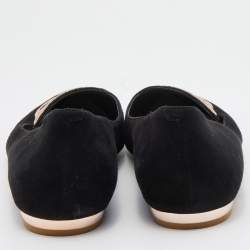 Sophia Webster Black Suede Bibi Butterfly Pointed Toe Ballet Flats Size 39