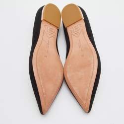 Sophia Webster Black Suede Bibi Butterfly Pointed Toe Ballet Flats Size 39