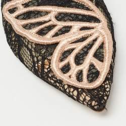 Sophia Webster Black Lace Bibi Butterfly Ballet Flats Size 38.5