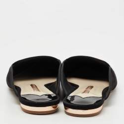 Sophia Webster Black Suede Bibi Butterfly Flat Mules Size 39.5