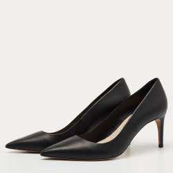 Pre Owned Sophia Webster Black Leather Pointed Toe Pumps Size 41