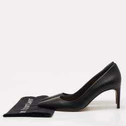 Pre Owned Sophia Webster Black Leather Pointed Toe Pumps Size 41