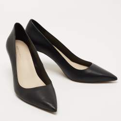 Pre Owned Sophia Webster Black Leather Pointed Toe Pumps Size 41