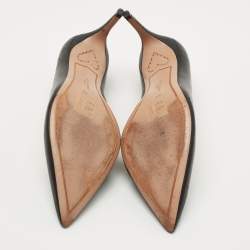 Pre Owned Sophia Webster Black Leather Pointed Toe Pumps Size 41