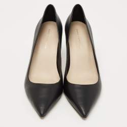 Pre Owned Sophia Webster Black Leather Pointed Toe Pumps Size 41