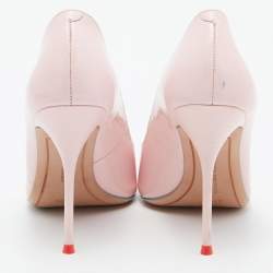 Sophia Webster Pink Patent Leather Lady Boss Pointed Toe Pumps Size 37.5