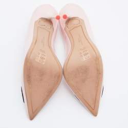 Sophia Webster Pink Patent Leather Lady Boss Pointed Toe Pumps Size 37.5