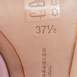 Sophia Webster Pink Patent Leather Lady Boss Pointed Toe Pumps Size 37.5