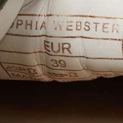 Pre Owned Sophia Webster White Leather Riko Sneakers Size 39