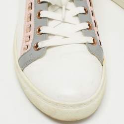 Pre Owned Sophia Webster White Leather Riko Sneakers Size 39