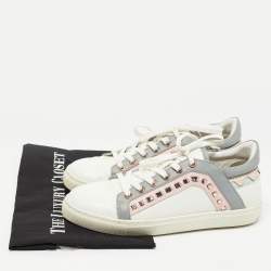 Pre Owned Sophia Webster White Leather Riko Sneakers Size 39