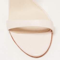 Pre Owned Sophia Webster Pink Leather and Glitter Evangeline Ankle Strap Sandals Size 40