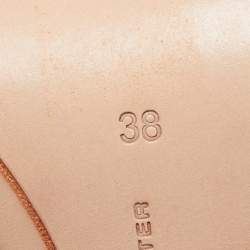 Pre Owned Sophia Webster Black Suede and Iridescent Leather Chiara Ankle Strap Sandals Size 38