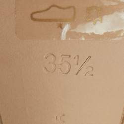 Pre Owned Sophia Webster Rose Gold/Black Glitter and Patent Leather Nicole Sandals Size 35.5