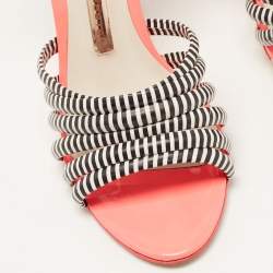 Pre Owned Sophia Webster Multicolour Glitter Leather Ankle Strap Sandals Size 37