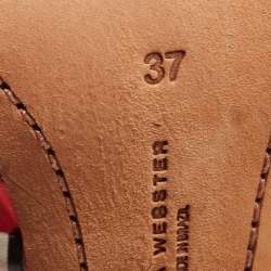 Pre Owned Sophia Webster Multicolour Glitter Leather Ankle Strap Sandals Size 37