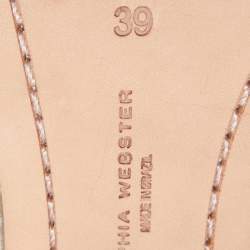 Sophia Webster Meatllic Leather Clementine Lace-Up Knee High Gladiator Sandals Size 39