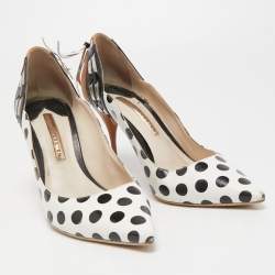 Sophia Webster Tricolor Polka Dot Leather Liberty Pointed Toe Pumps Size 39