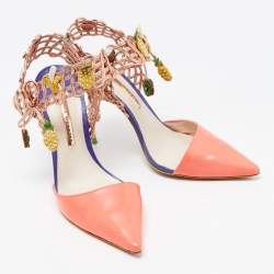 Sophia Webster Multicolor Leather Embellished Ankle Wrap Sandals Size 41