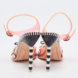 Sophia Webster Orange Jelly Bow Ankle Strap Sandals Size 39.5 