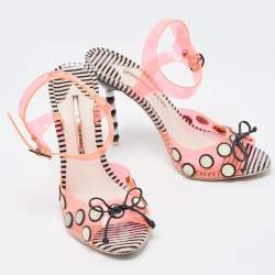 Sophia Webster Orange Jelly Bow Ankle Strap Sandals Size 39.5 