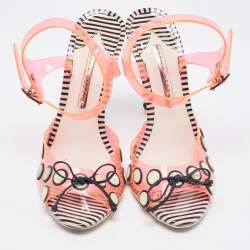 Sophia Webster Orange Jelly Bow Ankle Strap Sandals Size 39.5 