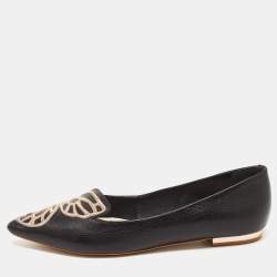 Sophia webster bibi butterfly embroidered hot sale suede flats