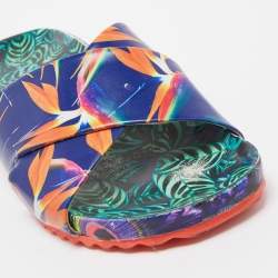 Sophia Webster Multicolor Printed Leather Slides Size 40.5