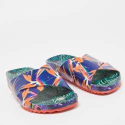 Sophia Webster Multicolor Printed Leather Slides Size 40.5