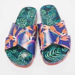 Sophia Webster Multicolor Printed Leather Slides Size 40.5
