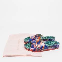 Sophia Webster Multicolor Printed Leather Slides Size 40.5