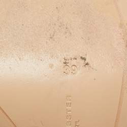 Pre Owned Sophia Webster Silver Leather Mules Size 39