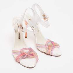 Sophia Webster Multicolor PVC Coralie Ankle Strap Sandals Size 38.5