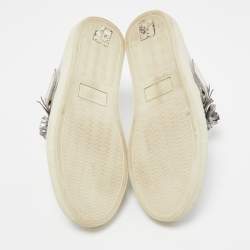 Sophia Webster Silver Leather Lilico  Jessie Sneaker Mules Size 38