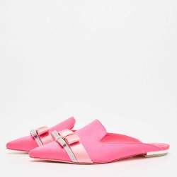 Sophia Webster Pink Satin Mules Size 39.5