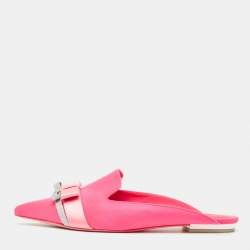 Sophia Webster Pink Satin Mules Size 39.5
