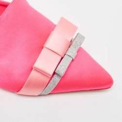 Sophia Webster Pink Satin Mules Size 39.5