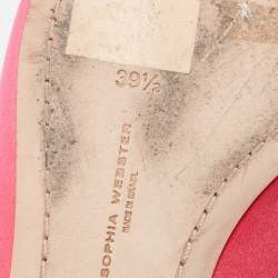 Sophia Webster Pink Satin Mules Size 39.5