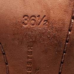 Pre Owned Sophia Webster White/Black Patent and Laser Cut Leather Mika D'orsay Pumps Size 36.5