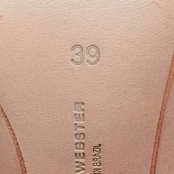 Pre Owned Sophia Webster Tricolor Leather Chiara Butterfly Ankle Strap Sandals Size 39