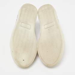Sophia Webster White Leather Riko Sneakers Size 38
