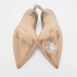 Sophia Webster Gold Glitter Coco Crystal Pumps Size 41